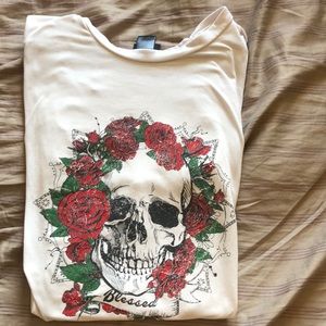 Skull and rose t-shirt